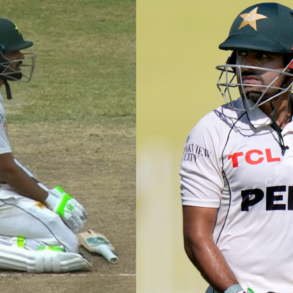 babar azam | babar azam test | babar azam run out | babar azam out today