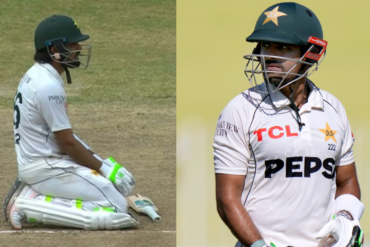 babar azam | babar azam test | babar azam run out | babar azam out today